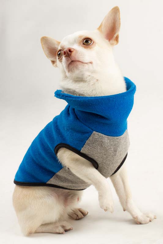 BLUE plush dungarees